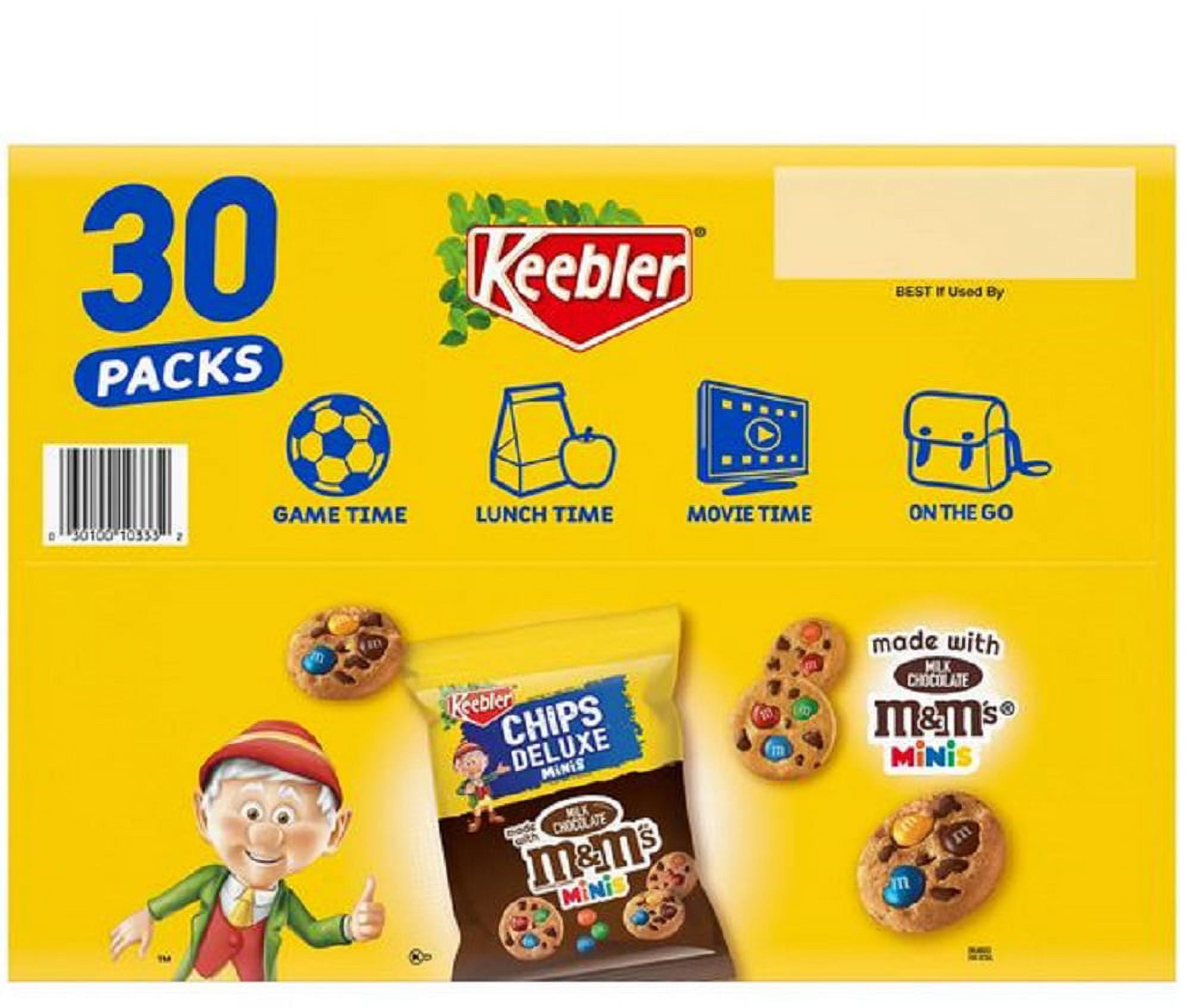 Keebler Chips Deluxe M&M Minis (1.6 oz., 30 pk.)