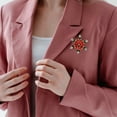thumbnail image 3 of ColoMX Broche Broches y alfileres Vintage para mujer, Pin de diamantes de imitación para vacaciones, broche de copo de nieve para suéter, broche de copo de nieve de Navidad, 3 of 8