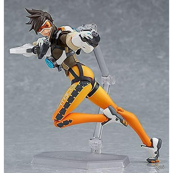 Overwatch Tracer Figure Pvc Action Figure Joint Collectible Model Toys Figma Tracer Doll Figurines