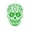 GREEN, variant on Vinyl Wall Art Decal - Day of The Dead Skull with Cross - 14" x 10" - Sugar Skull Mexican Holiday Seasonal Sticker - Teens Adults Indoor Outdoor Wall Door Living Room Office Decor