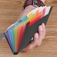 thumbnail image 5 of CIMAXIC Portable File Storage Bag A6 Documents File Folder Receipt Holder for Office,7.09"X4.72"X1.18", 5 of 5