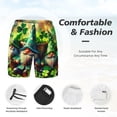thumbnail image 3 of Goofa St. Patrick's Day USA Flag Print Men's Swim Trunks Board Shorts Quick Dry Mens Swimming Trunks with Compression Liner,Breathable Fit Hawaii Beach Shorts-X-Large, 3 of 6