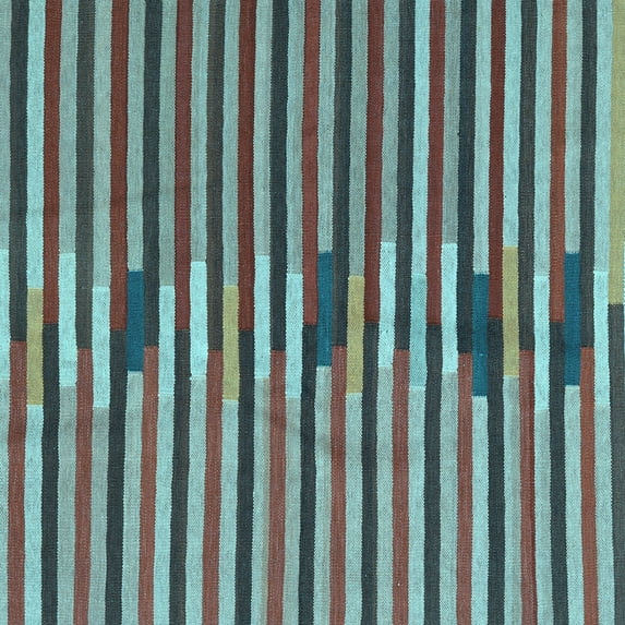 Ahgly Company Indoor Square Southwestern Light Blue Country Area Rugs, 8' Square