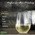 thumbnail image 2 of [42 Pack] 12 oz Stemless Clear Plastic Wine Glass, Unbreakable Elegant and Reusable Wine Tumbler for Cabernet, Bordeaux, Ideal for Indoor or Outdoor Party By EcoQuality, 2 of 3