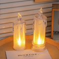 thumbnail image 5 of Candle Lamp Pearl Paper Rippled Light Atmosphere Lamp Desktop Decoration Night Light Shooting Props, 5 of 5