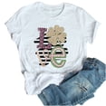 thumbnail image 1 of QIPOPIQ T-Shirts à Manches Courtes pour Femmes à Col Rond St. Patrick's Day T-Shirts Hauts Shamrock T-Shirt Chemise Verte Chemise St Patricks Day Chemises Tee T-Shirt Chemises Imprimées de Fête T-Shirts Graphiques Aubaines, 1 of 7