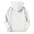 thumbnail image 5 of Girls Oversized Hoodies Pullover Sweatshirts Fashion Casual Outfits Fall Winter Cute Long Sleeve Preppy Sweatshirt Tween Girl Clothes (White, 120), 5 of 6