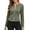 Army Green, variant on Jackets for Women Crew Neck Zip Up Long Sleeve Cropped Jacket Fashion Lightweight Casual Outerwear