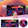 thumbnail image 2 of Pancarta luminosa para puerta de garaje activada 2D plana para fiestas Navidades Papá Noel y patrones para fiestas en interiores y exteriores, 2 of 4