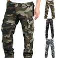 thumbnail image 1 of UVEASISHA Mens Camo Tactical Pants Outdoor Lightweight Quick Dry Hiking Cargo Pants Military Cargo Pants Multiple Pockets Straight Leg Pants Deals of The Day Clearance Prime Sale Army Green S, 1 of 5