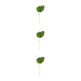 thumbnail image 3 of Kearding Hojas de palma tropical verde - Decoración reutilizable y no tóxica para fiestas Hojas de palma artificiales Hoja de plátano PU Type1 NO1, 3 of 6