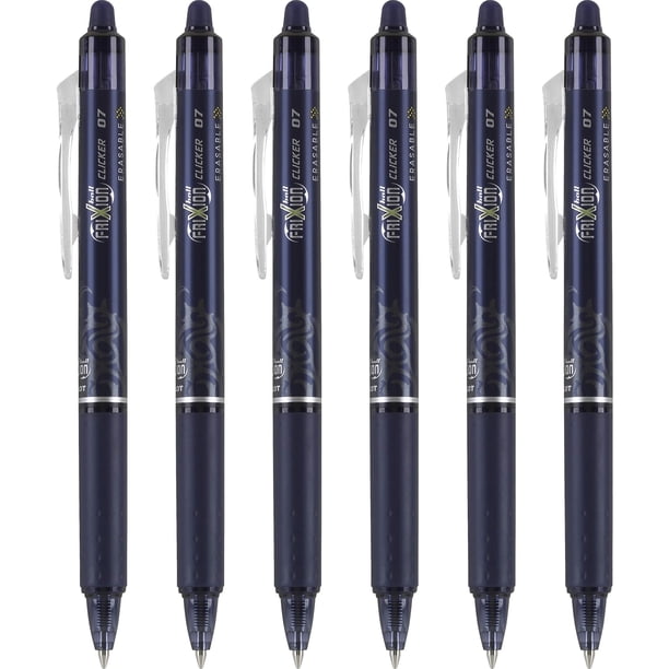 Bolígrafo PILOT FriXion Clicker tinta azul marino 0,7 mm, paquete de 6