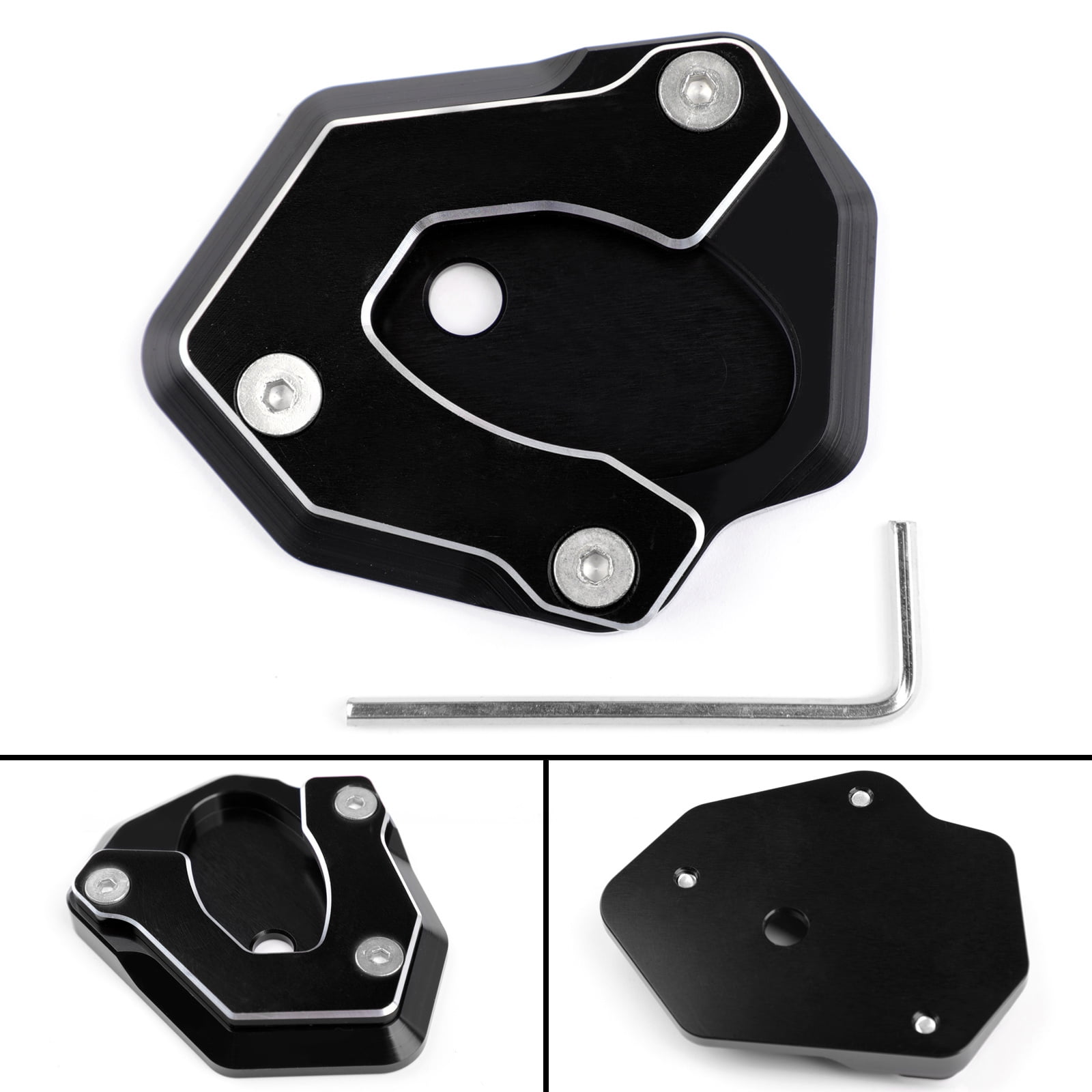 Kickstand Side Stand Plate Extension Pad For Kawasaki Ninja