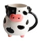 thumbnail image 2 of Taza de Café de Cerámica de 20 Oz con Forma de Vaca Novedosa, Taza de Leche de Vaca, 2 of 7