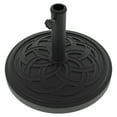 thumbnail image 4 of Socle de parasol de patio rond en résine avec revêtement en poudre 11,7&nbsp;kg HOMETRENDS, noir, 4 of 7