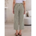 thumbnail image 3 of DARING DIVA Women's High Waisted Wide Leg Casual Pants X-Small Black, 3 of 6