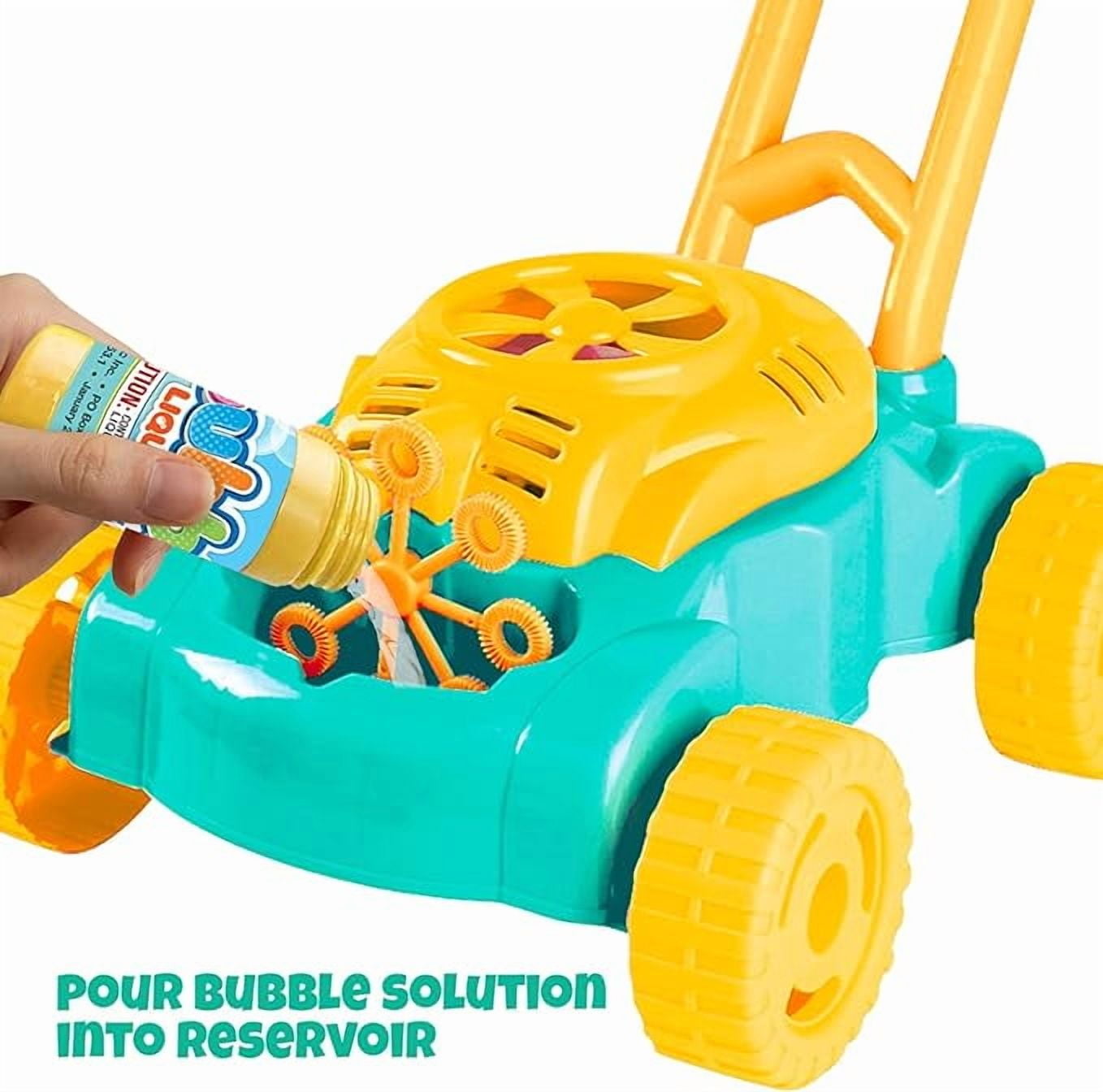 ArtCreativity Green Bubble Lawn Mower, Toddlers, Bubble Solution Included