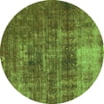 thumbnail image 1 of Ahgly Company Indoor Round Oriental Green Traditional Area Rugs, 3' Round, 1 of 4