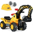 thumbnail image 2 of CIPACHO Tractors for Kids Ride On Excavator, Toddler Tractor Truck, Digger Bulldozer with Music and Helmet, Rocks, 2 of 9