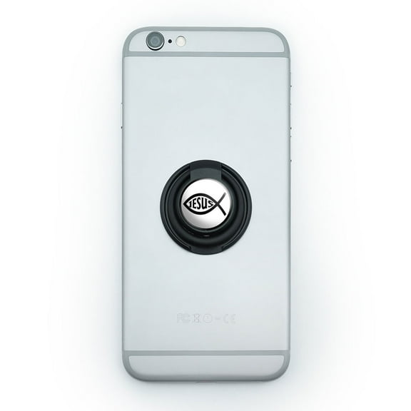 Ichthus Fish Christian Jesus Mobile Phone Ring Holder Stand