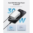 thumbnail image 3 of Power Bank CUKTECH 10000mAh 30W de Carga Rápida Dual, 3 of 7