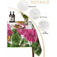 thumbnail image 2 of Pink Spring Floral Table Cloth, Waterproof Tablecloth for Rectangle Tables, Butterfly Farmhouse Reusable Washable Fabric Table Cover for Restaurant Kitchen Dining Tables 52"x70" Watercolor Flowers, 2 of 9