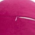 thumbnail image 4 of JWH 3D Handmade Round Hot Pink Decorative Soft Velvet Flower Pillows Room Decor 14inch, 4 of 7