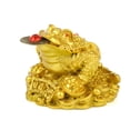 thumbnail image 3 of Zeus Resin Feng Shui Toad Luck Fortune Ornament Home Office Business Decorative Craft, 3 of 6