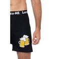 thumbnail image 3 of Lazy-Me Mens Funny Novelty Boxer Shorts, Black, Will BBQ For Beer, Will BBQ For Black, Size: 2X, Lazy Me, 3 of 4