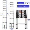 thumbnail image 2 of Telescopic Ladder 16FT, Aluminum Extension Ladder, Collapsible Ladder for Home, Multipurpose Ladder for Outdoor Working, Household Roof Ladder, Used for Office, Outdoor, DIY, 330lb Max Capacity, 2 of 7