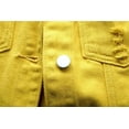thumbnail image 5 of Womens Crop Denim Vest Jacket Sleeveless Button Down Ripped Casual Waistcoat Jacket, 5 of 5