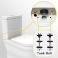 thumbnail image 2 of 4PCS Universal Toilet Tank to Bowl Bolts Kit, Heavy Duty, Waterproof Stainless Steel with Extra Long Nut Screw, 2 of 5
