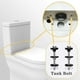 thumbnail image 2 of 4PCS Universal Toilet Tank to Bowl Bolts Kit, Heavy Duty, Waterproof Stainless Steel with Extra Long Nut Screw, 2 of 5