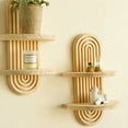 thumbnail image 3 of Giaone Floating Rack Wooden Wall Mount Shelf for Displaying Books and Decorative Items, 3 of 14
