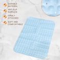 thumbnail image 3 of Uxcell Bath Tub Shower Mats, 34.6" x 22.8" Non Slip Mat for Tub Bathroom Blue, 3 of 5