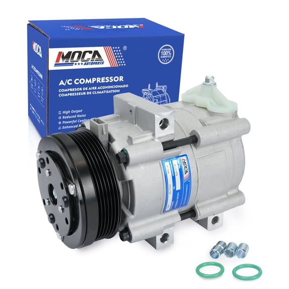 MOCA AUTOPARTS New AC Compressor FS10 Style Fit for 2003-2007 Ford F-250 Super Duty 6.0L & 1994-2002 Lincoln Town Car 4.6L & 1994-2002 Mercury Grand Marquis 4.6L