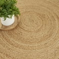 thumbnail image 6 of Nourison Natural Jute Coastal, Nautical & Beach Natural 4' x Round Area Rug (4 Round), 6 of 8