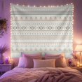 thumbnail image 2 of Geometric Bands in Vertical Layout, Calming Boho for Southwestern Art Lovers, Tribal Pattern Wall Decor, Housewarming Gift, Tapestry Wall Hanging for Bedroom and Living Room, 2 of 7