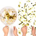 thumbnail image 5 of Gold Confetti Balloons 20 Pieces, 12 Inches Party Balloons With Golden Paper Confetti Dots For Party Decorations Wedding Decorations And Proposal (Gold), 5 of 5