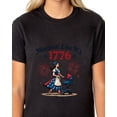 thumbnail image 4 of Fourth Of July American Inspired T-Shirt Women's Mommin' Like It's 1776 Festive Patriotic Short-Sleeve Tee, 4 of 5