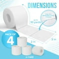 thumbnail image 3 of JJ CARE Soft Surgical Tape [Pack of 4], 2” x 10 Yards Soft Cloth Tape, Latex-Free Cloth Medical Tape for First Aid, Breathable Cloth Surgical Tape, Hypoallergenic Adhesive, 3 of 7