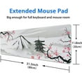thumbnail image 5 of Large Gaming Mouse Pad with Seam Edge, Anti-Slip Extended Mouse Pad with Micro-Weave Cloth Surface,Waterproof Keyboard Pad, Desk Pad for Gamer Office Home XL 31.5" x 11.8" Cherry Blossom, 5 of 5