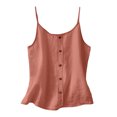 thumbnail image 6 of Tank Top for Women Linen, 2026 Summer Comfy Casual Loose Lightweight Sleeveless Shirts, Red 2XL, 6 of 8