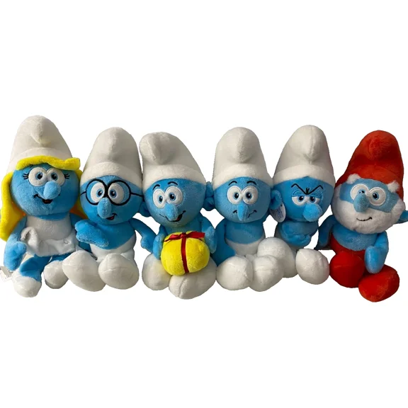 Set of 6 Smurfs Plush Toys 9 inch