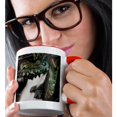 thumbnail image 2 of 3drose, Dragon Shaped Water Fountain, Nagano, Japan - As15 Awo0002 - Art Wolfe, 11oz Two-tone Red Mug, 2 of 6