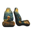 thumbnail image 3 of Sikiie Whimsical Starry Night Scene Car Seat Covers 2PCs Front Car Seat Covers Universal fit for Most Cars SUVs and Trucks-1, 3 of 9