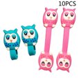 thumbnail image 4 of 10Pcs Cable Ties Cartoon Owl Cord Organizer Wire Wrap Headset Headphone Earphone Wrap Winder Cable Manager(Random Color), 4 of 9