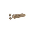 thumbnail image 2 of Meridian Furniture Rumble Tan Vegan Leather Bench, 2 of 10