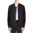 thumbnail image 2 of Calvin Klein Mens Bomber Cardigan Suéter, Negro, Grande Calvin Klein Cárdigan, 2 of 2