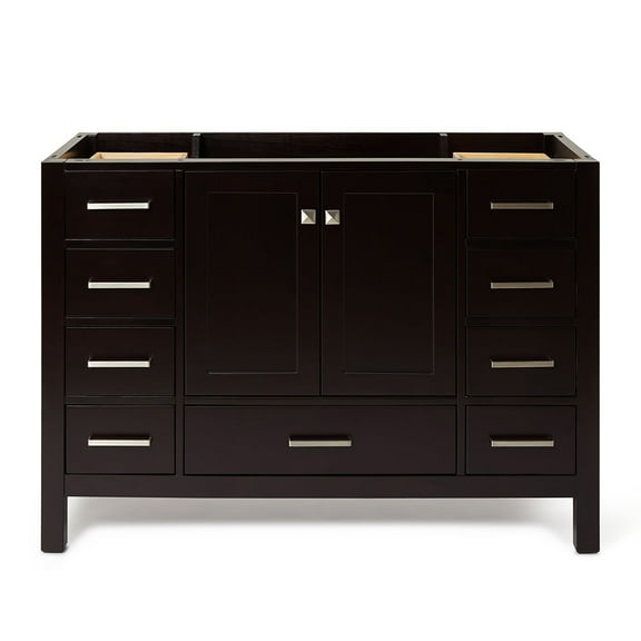 Ariel A049s-Bc Cambridge 48" Single Free Standing Vanity Cabinet Only - Brown